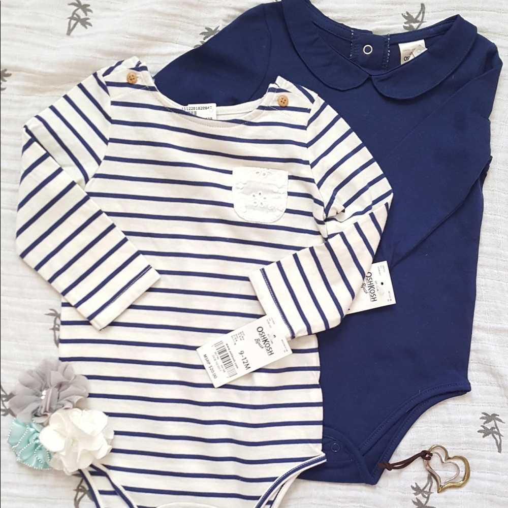 CARTER’S Girl Bodysuit Bundle 2 Pair. 9-12 Months.